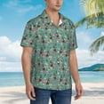 thumbnail image 6 of Catahoula Leopard Dogs Lovers Flower Floral Men'S 3d Print Casual Button Down Shirts, Novelty Hawaiian Short Sleeves 3xl, 6 of 7
