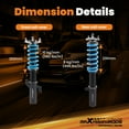 thumbnail image 6 of maXpeedingrods Coilover for Toyota Venza FWD 2009-2015, for Toyota Highlander FWD 2008-2013, 24 Levels Damper Adjustable Coilovers Suspension Kit, Height Adjustable T6 Upgraded Lowering Kits, Blue, 6 of 9
