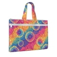 thumbnail image 2 of Handbag File Bag 15×10.6in Large Capacity Double Pocket Designed For Work Travel Travel Shopping Darkorchid Tie Dye Background Rainbow Colors Tie-Dye Pattern, 2 of 8