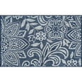 thumbnail image 3 of Veranda Transitional 2' x 3' Navy and Light Gray Polypropylene Outdoor Area Rug, 3 of 7