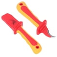 thumbnail image 4 of Couteau d'Électricien, Coupeur Isolé Type Faucille Lame en Acier Inoxydable Sans Dommages Conception Ergonomique pour Réparation de Câble Électrique, 4 of 8