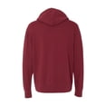 thumbnail image 3 of Independent Trading Co. Unisex Lightweight Full-Zip Hooded Sweatshirt AFX90UNZ Currant S, 3 of 3