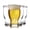 Nucleated Pint 4, variant on Pilsner Beer Glasses Set of 4, 14.5oz, Tall, Slender Pint Glasses for Pilsner, Kolsch, Lager, and More, Unique Beer Gift Set