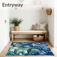 thumbnail image 3 of ODIKA 2'x3' Machine Washable Non-Slip Area Rug, featuring Abalone Inspired Motif High Traffic Rug, Blue, 84852, 3 of 7
