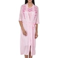 thumbnail image 3 of EZI Women's Satin Silk 2 Piece Nightgown Set, 3 of 7