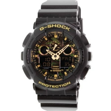 Black Rubber Watch - Casio Men's G-Shock GA100CF-1A9 Black Rubber Quartz Watch