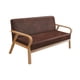 thumbnail image 5 of sofá de la sala,Sillón sofá sillón Respaldo Cuerpo Sofá,Sofá de salón interior con estructura de madera.,Sofá minimalista moderno para dormitorio de oficina en Marron oscuro, 5 of 8