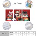 thumbnail image 2 of Wall Art Canvas Print Fun And Colorful Cats Artwork Wall Art For Kitchen Lovely Cat Pattern Canvas Picture for Modern Home Living Room Bathroom Décor Canvas Prints（Only canvas）, 2 of 6