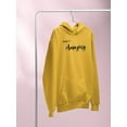thumbnail image 3 of Make It Amazing Crystals Hoodie Women -Image by Shutterstock, Female Small, 3 of 4