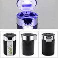 thumbnail image 4 of Amdohai Solar Carbon Fiber Vehicle Ashtray With LED Light Black, 4 of 8