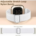 thumbnail image 3 of REQO Elastic Band Compatible with Fitbit Versa 3/ Sense 2/ Sense/Versa 4 Bands for Women Men, Sport Stretchy Breathable Sense 2 & Sense Bands Versa 3 and Versa 4 Watch Straps Replacement Wristband, 3 of 9