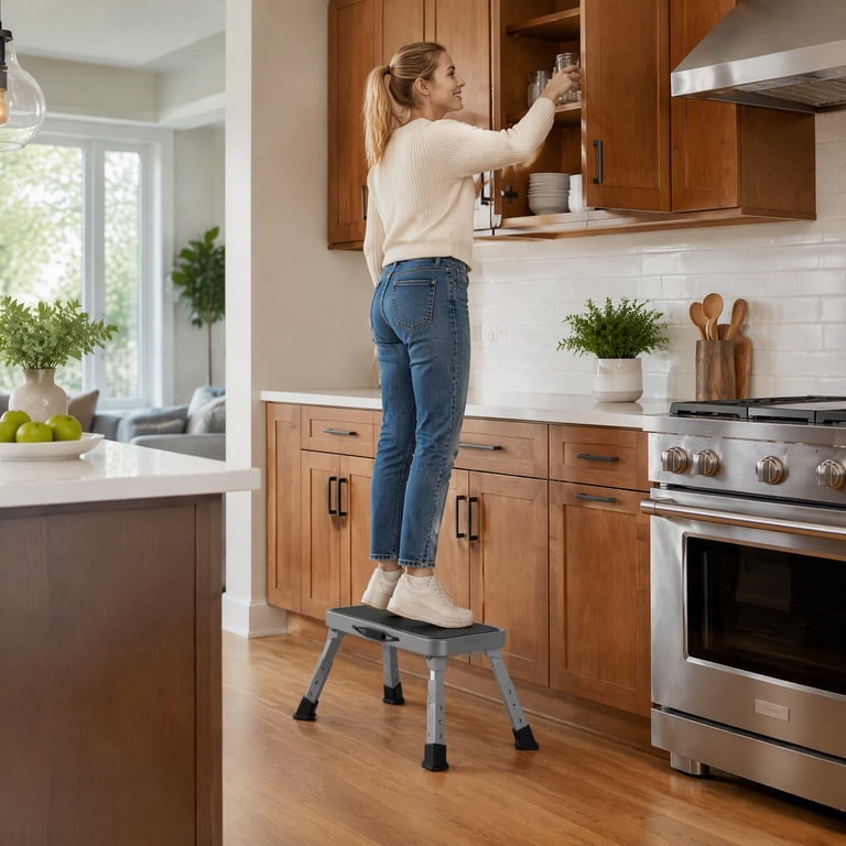 Lafati Folding RV Step Stool, Anti-Slip Platform, 330 lb Capacity photo 7