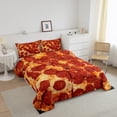 thumbnail image 2 of Erosebridal Pizza Twin Comforter Set Adults,Realistic Funny Food Bedding Set Room Decor,Pepperoni Sausage Bedding Comforter Sets Novelty Gifts Pizza Quilt Bed Set 2Pcs, 2 of 5