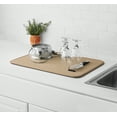 thumbnail image 4 of Mainstays Kitchen Dish Drying Mat, Absorbent Countertop Sink Drying Mat for Dishes, Cups, Bowls and Utensils, Brown Stone, 4 of 9