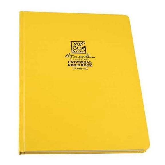 Rite in the Rain Maxi Book,80 Sheets,Yellow Cover,32lb 370F-MX