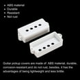 thumbnail image 4 of Unique Bargains Bass Pickup Cover for 4 String Plastic Closed Shell Bass Guitar Musical Instrument Parts White 2 Pack, 4 of 4