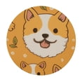 thumbnail image 2 of JEUXUS  Round Fitted Table Clothes Cute Dog Cat Tablecloth Cover with Elastic Edge Animal Table Protecter Covers Home Decor Accessaries, Fits Round Table Diameter, 2 of 7