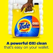 سائل منظف الغسيل Tide Simply، Oxi Boost + Ultra Stain Release، رائحة نسيم منعشة، 137 أونصة، 96 حمولة