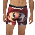 thumbnail image 2 of Lsque Mario Pattern Men's Performance Stretch Underwear, Athletic Long Leg Briefs，Moisture-Wicking-XX-Large, 2 of 6