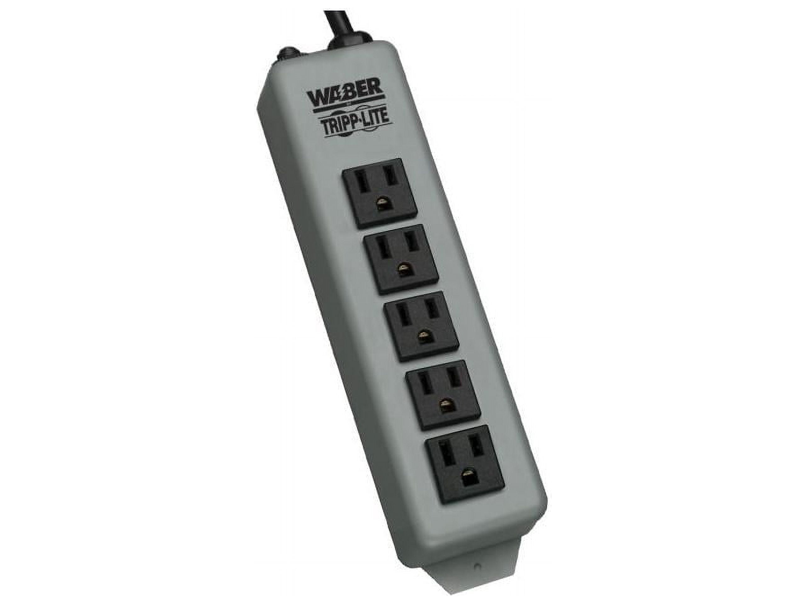 Tripp Lite Waber Power Strip Metal 5-15R 5 Outlet 15' Cord