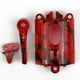 thumbnail image 3 of Piezas de cortadora de cabello Colcomx Modificadas por Bricolaje 3pcs Set Rojo Cáscara del caso de la cortadora de pelo, 3 of 4