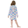 thumbnail image 4 of FORMRS Niños Bathrobe Unisex Hooded Robe Soft Plush Pajamas Sleepwear, Size 2-3T, Playful Daisy, 4 of 7