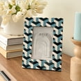 thumbnail image 2 of Linen Chest Blue Mosaic Frame - 6.5 x 8.5, 2 of 3
