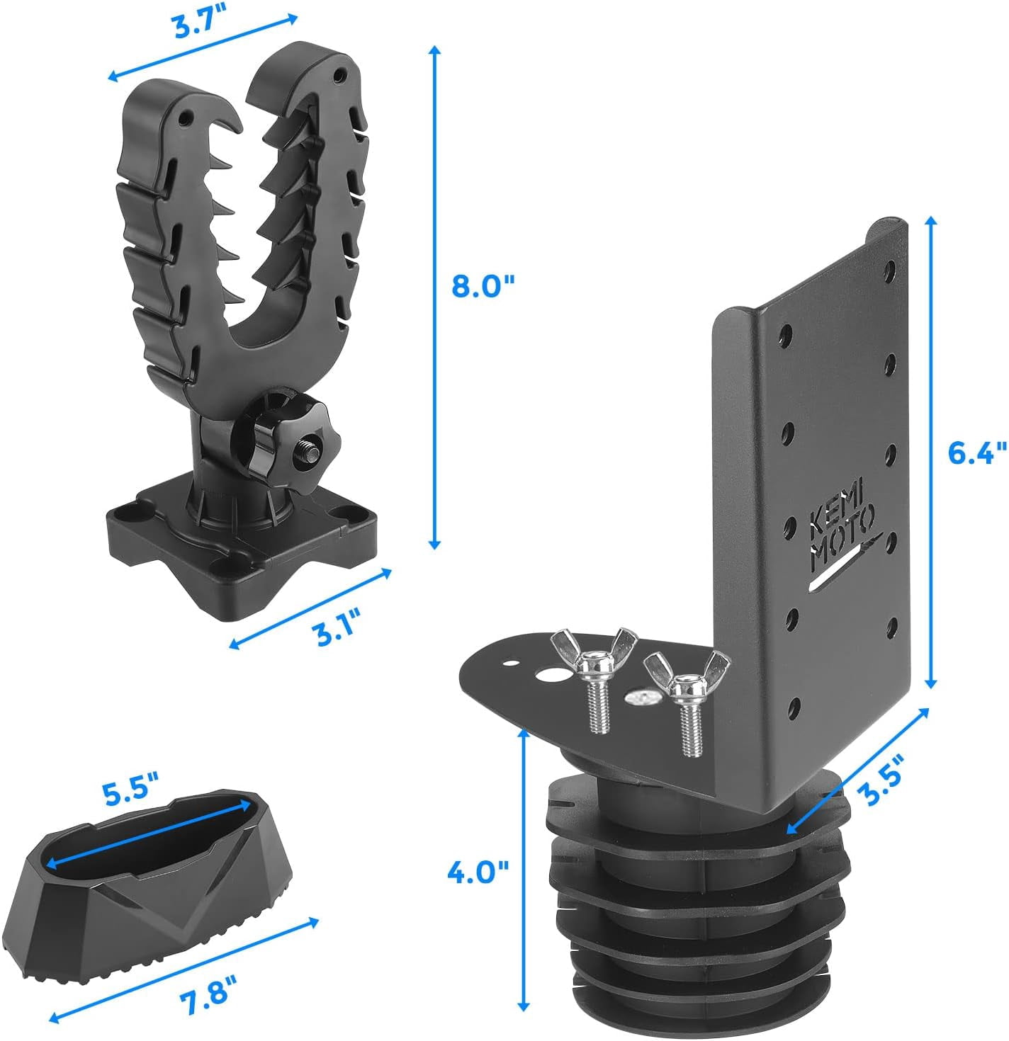 KEMIMOTO UTV Hunting Tool Holder Rack Shovel Mount Bow Rack Compatible with Polaris Ranger General