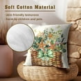 thumbnail image 4 of Vintage Summer Throw Pillow Covers 16x16 Inch Pack of 2, Starfish Eucalyptus Floral Leaves Seasonal Square Cotton Pillowcases for Couch Sofa Bed Porch Garden Outdoor Decor, 4 of 4