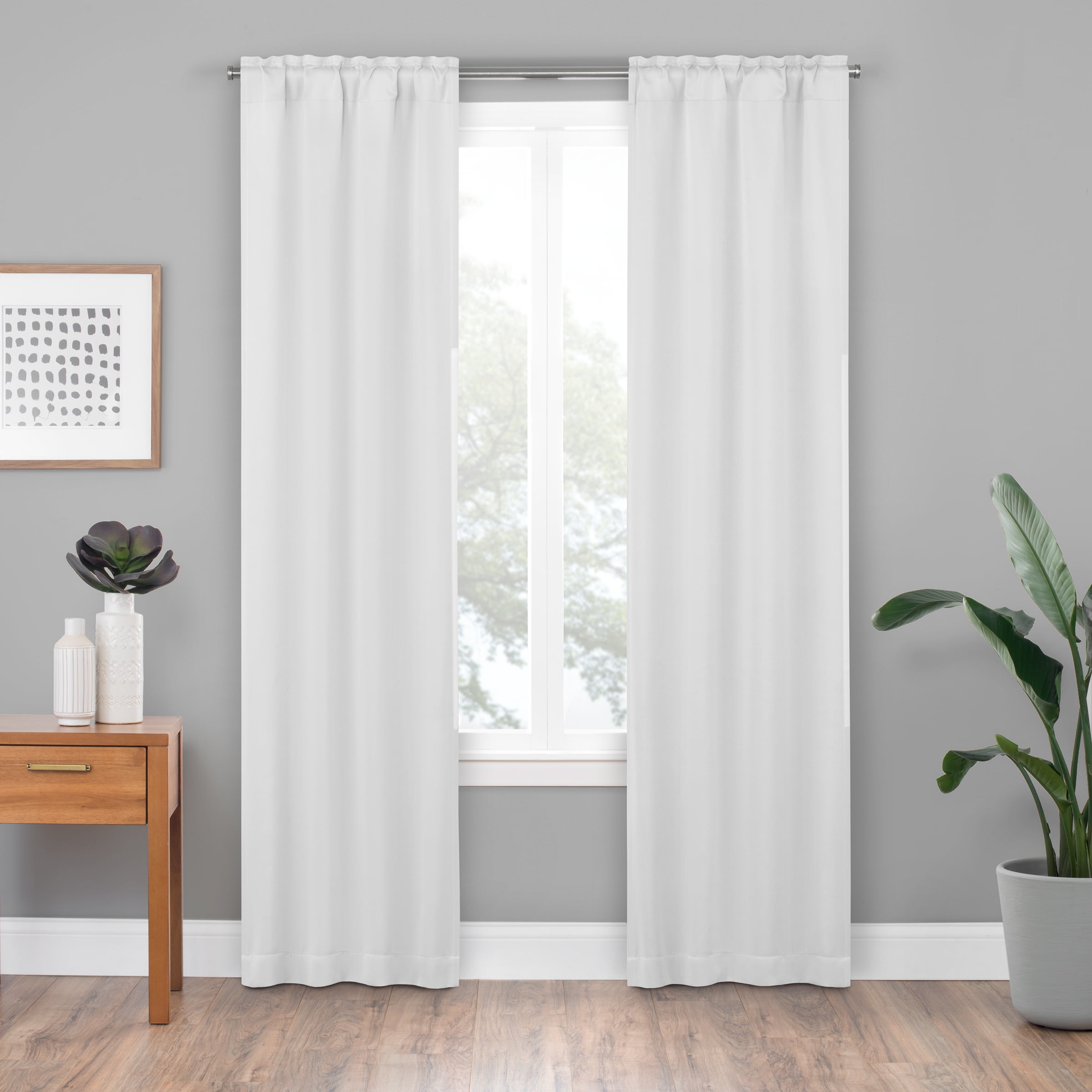 Eclipse Blackout Thermaliner Curtain Panels Set Of 2 Walmart Com
