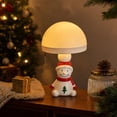 thumbnail image 6 of Christmas Snowman Night Light, LED Warm Light Eye-Friendly Desk Lamp, Bedroom Bedside Decorative Lamp, Cute Holiday Gift Ornament with Touch Control, 6 of 7