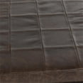 thumbnail image 4 of Pemberly Row Banc Ottoman en Cuir Pleine Fleur de 28 Pouces en Brun Cacao, 4 of 7