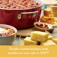 thumbnail image 4 of Ayesha Curry Home Collection Nonstick Stock Pot/Stockpot with Lid, 7.5 Quart, Sienna Red, 4 of 7