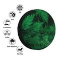thumbnail image 4 of Goofa Green Leave Fern Pattern Universal Tire Cover for Jeep, SUV, Truck, and Trailer – Waterproof, UV-Resistant,Easy to Install, Fits 14"-17" Tires-17 inch, 4 of 6
