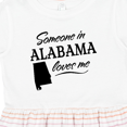 thumbnail image 4 of Inktastic Someone in Alabama Loves Me Girls Toddler Dress, 4 of 5