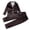 A-Black73, variant on JAJAHO Girls Silk Satin Home Clothes 2 Piece Outfits Long Sleeve Button Down Collared Shirt And Pants Set For Kids 3-14 Years Soft Outfit