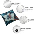thumbnail image 6 of Creowell Throw Pillow Covers Flowers Red Blue Green Pattern Print Cushion Cover Soft Pillow Cases for Home Sofa Bed Chair Car Office Decorative,Set of 2  White, 6 of 7