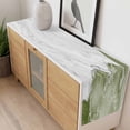 thumbnail image 4 of Green Marble Crack Table Runner - 72 Inch Long, Kitchen Dining Table Runner Dresser Scarves, Modern Abstract Geometric Texture Farmhouse Decor for Coffee Tables Wedding Party Banquet, 4 of 8
