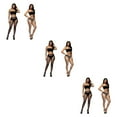 thumbnail image 4 of kurtrusly 2 Pcs Collants Aguichant en Résille Chaussettes en Maille Bas pour Femmes Fournitures pour Femmes 3ensemble, 4 of 6
