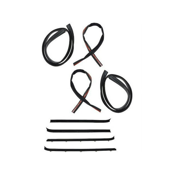 Door Window Belt Weatherstrip Kit - Compatible with 1973 - 1980 Chevy C10 Suburban 1974 1975 1976 1977 1978 1979