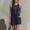 Navy, variant on Endives Summer Dresses for Women Casual Button Front Mini Dress Sleeveless Round Neck Retro Dresses Comfy Trendy Summer Shift Dress with Pockets Midi Dresses for Women Orange M