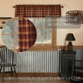 thumbnail image 5 of VHC Brands Heritage Farms, Primitive, Hanging Loops, Curtain, Check Valance, 16x72, 5 of 5