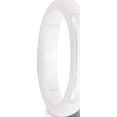 thumbnail image 4 of Ceramic White 4mm Polished Band (Size 9) Made In China cer50-9, 4 of 5