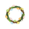 thumbnail image 2 of QTOCIO Easter Decorations, Door Wreath with Easter Eggs and Easter Eggs Hand Made Rattan Easter Wreath Easter Eggs Happy Craftsmanship Decoration Gift Home Party Decoration, 2 of 6