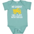 thumbnail image 3 of Inktastic Construction My Daddy Still Plays with Trucks Boys or Girls Baby Bodysuit, 3 of 5