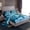 Dodger Blue, variant on Feelyou Kawaii Pink Snowman Bed Sheets, Winter Snowflake King Sheets, Happy Christmas Holiday Sheet Set, Lightweight Room Decor, 4pcs