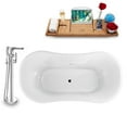 thumbnail image 3 of Tub, Faucet and Tray Set Streamline 60" Clawfoot NH900BL-CH-120, 3 of 7