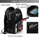 thumbnail image 4 of Fotbe Abstract Colorful Skull Art Mochila con Estampado y Puerto USB para Hombre y Mujer, Mochila Antirrobo, Mochila de Viaje, Mochila Escolar, Mochila Universitaria, 4 of 7