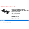 thumbnail image 2 of Front Left Strut and Coil Spring Assembly - Compatible with 1995 - 2002 Lincoln Continental 1996 1997 1998 1999 2000 2001, 2 of 2