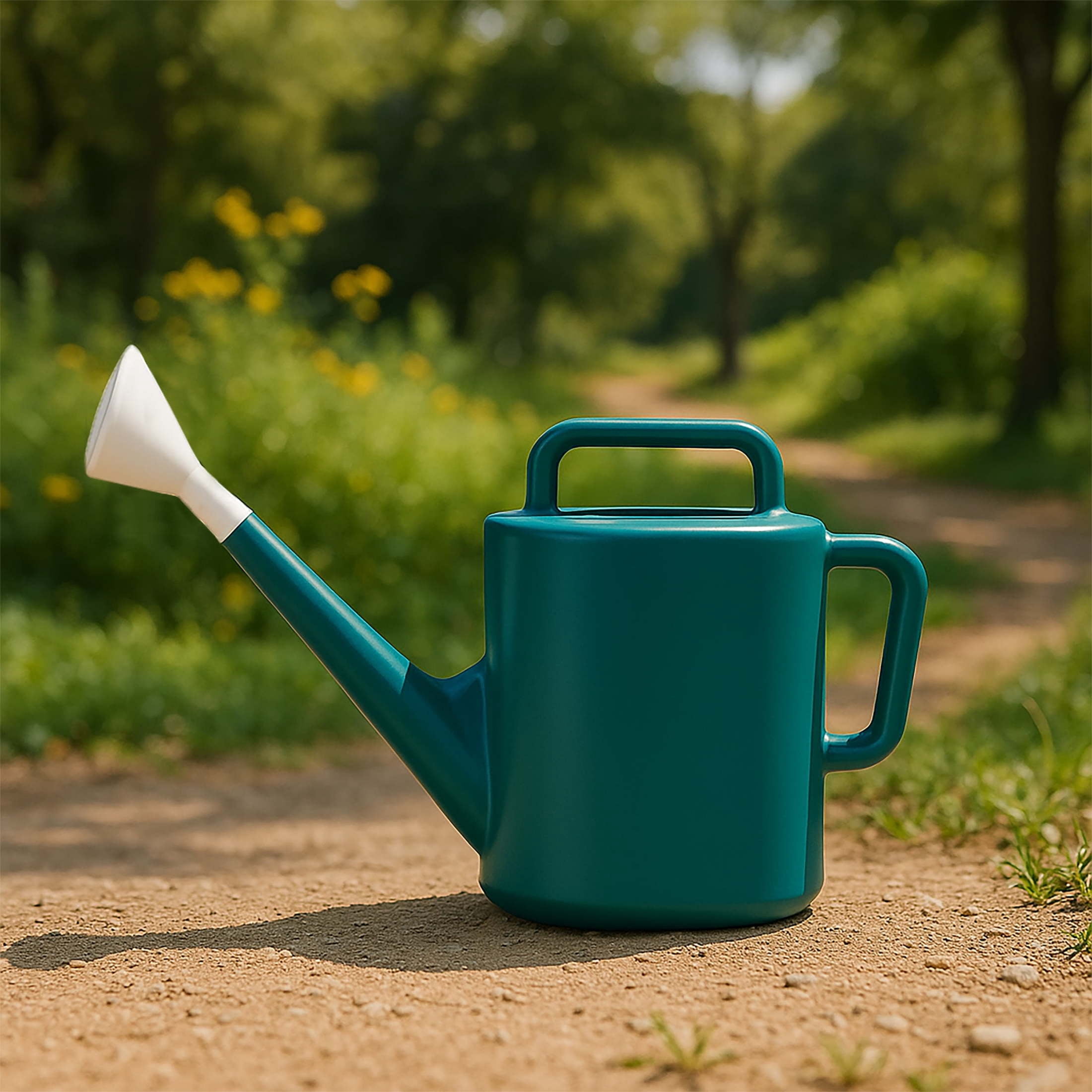 Expert Gardener 2 gal. Resin Watering Can, Teal Thunder